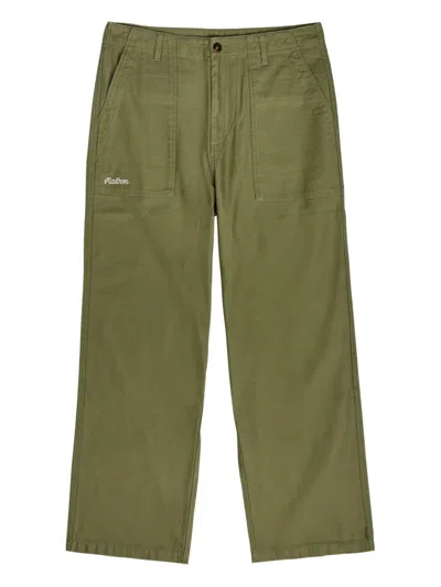 Malbon Golf Front Pocket Trousers In Green
