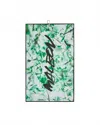 Malbon Golf Futura Microfiber Towel In Green In Green