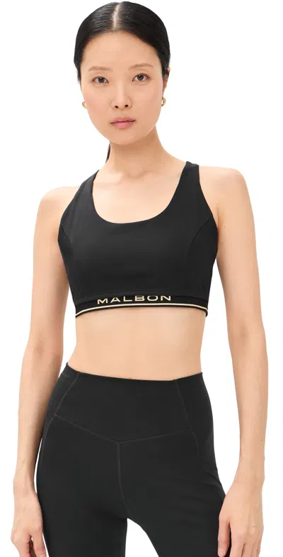 Malbon Golf Gabriella Sports Bra Black