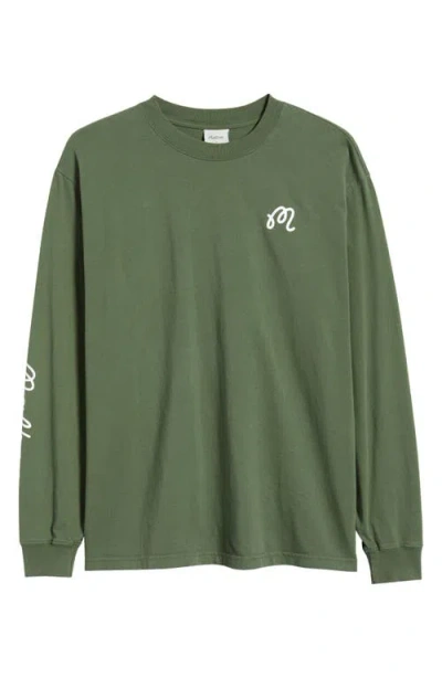 Malbon Golf Gorse Long Sleeve T-shirt In Green