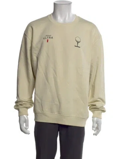 Pre-owned Malbon Golf Graphic Print Crew Neck Sweatshirt In Neutral