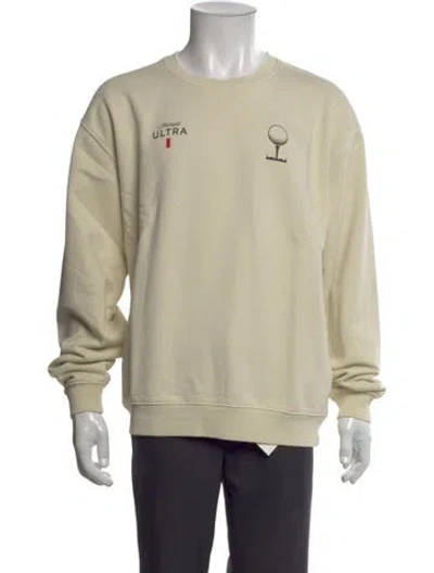 Pre-owned Malbon Golf Graphic Print Crew Neck Sweatshirt In Neutral