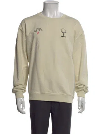 Pre-owned Malbon Golf Graphic Print Crew Neck Sweatshirt In Neutral