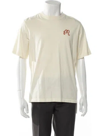 Pre-owned Malbon Golf Graphic Print Crew Neck T-shirt In Neutral