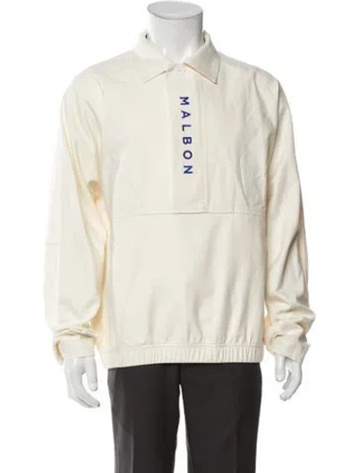 Pre-owned Malbon Golf Graphic Print Jacket In Neutral