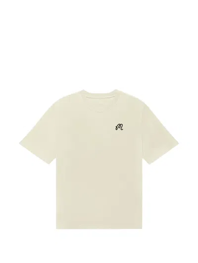 Malbon Mens Cream Bermuda Origin Cotton T-shirt Xl In Neutral