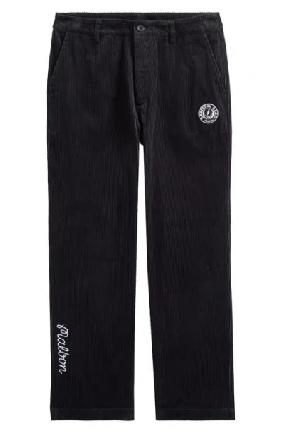 Malbon Golf Grateful Dead Corduroy Pants In Black