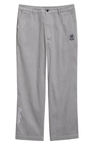 Malbon Golf Grateful Dead Corduroy Pants In Gray