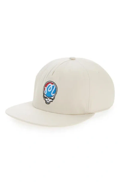 Malbon Golf Grateful Dead Stealie Snapback Baseball Cap In Neutral