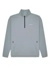 Malbon Golf Half-zip Shell Sweatshirt In Gray