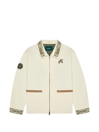 Malbon Harvest Embroidered-collar Jacket In Neutral