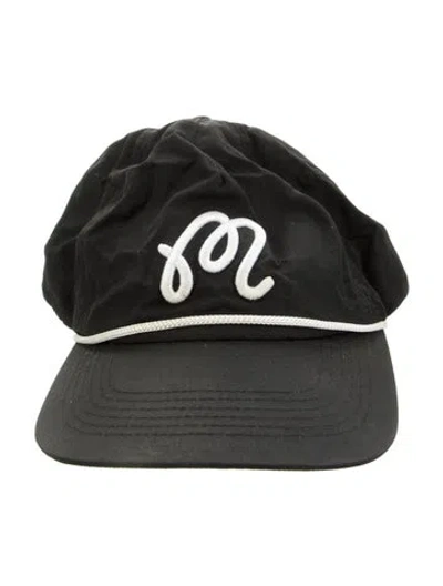 Pre-owned Malbon Golf Hat In Black/white