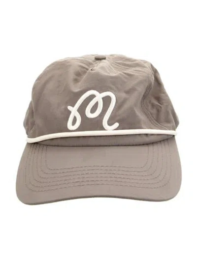 Pre-owned Malbon Golf Hat In Grey/white