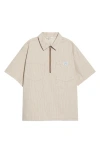 Malbon Golf Hickory Cotton Blend Pullover In Neutral