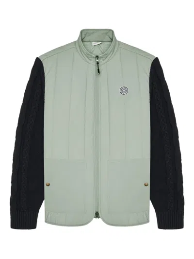 Malbon Golf Isle Hybrid Quilted Jacket In Green