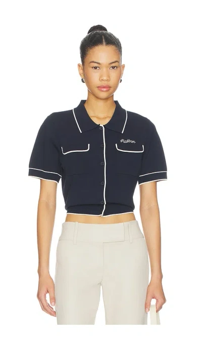 Malbon Golf Jacqueline Polo Top In Blue