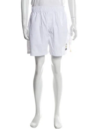 Pre-owned Malbon Golf Jogger Shorts In White