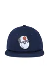 Malbon Golf Logo-patch Snapback Cap In Blue