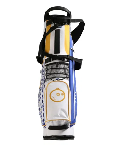 Malbon Golf Logo-print Golf Bag In Blue