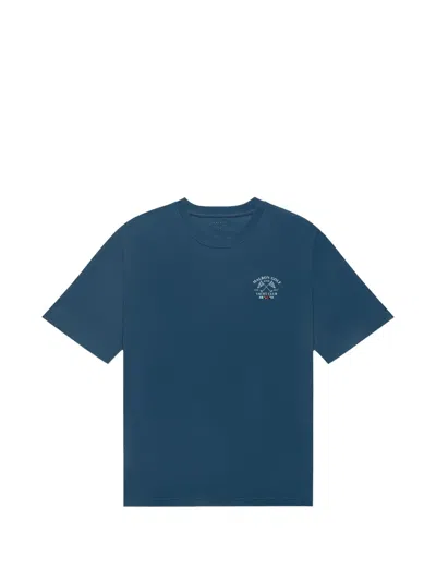 Malbon Golf Logo-print T-shirt In Blue