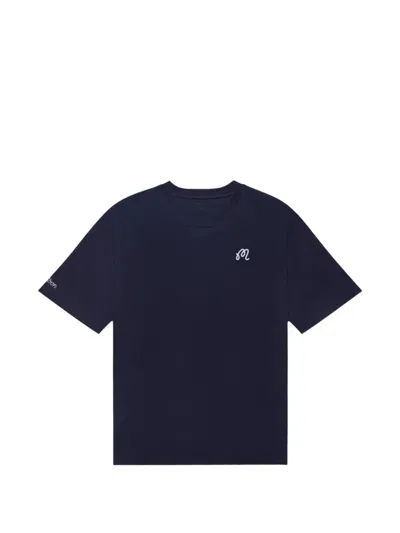 Malbon Golf Logo-print T-shirt In Blue