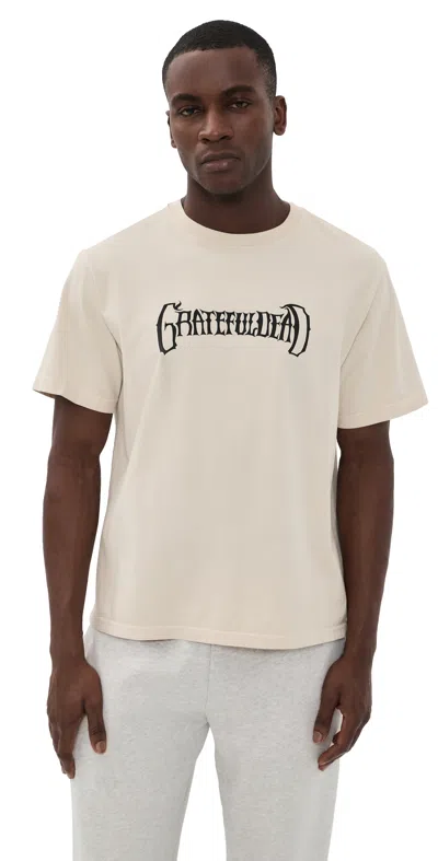 Malbon Golf Malbon X Grateful Dead Bermuda Logo Tee Rainy Day In Gray