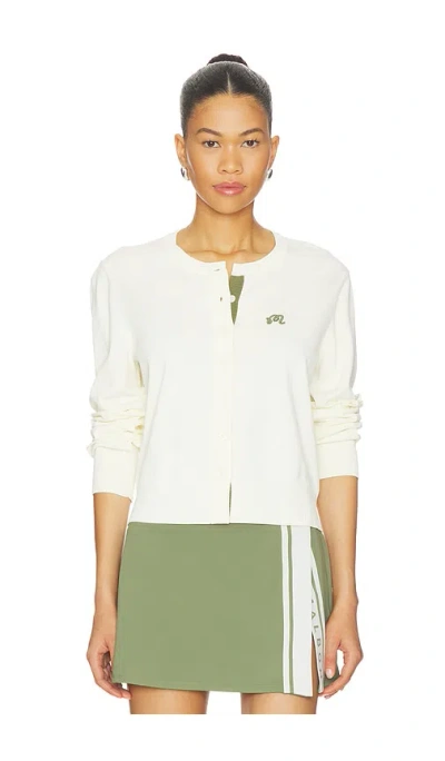 Malbon Golf Maray Cardigan In White
