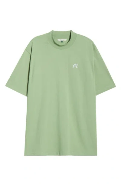 Malbon Golf Mare Mock Neck T-shirt In Green
