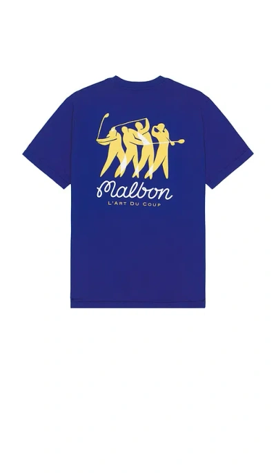 Malbon Golf Matisse T-shirt In 蓝色