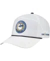 Malbon Golf Men's And Women'sâ White The Players Bucket Seal Rope Adjustable Hat