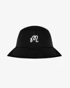 Malbon Golf Men's Menton Nylon Bucket Hat In Black In Black
