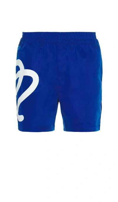 Malbon Golf Menton Nylon Short In Blue