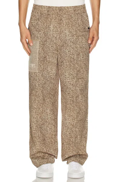 Malbon Golf Mesh Basket Pocket Pants In Nude