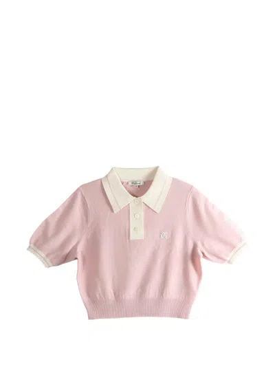 Malbon Golf Mikayla Polo Top In Pink