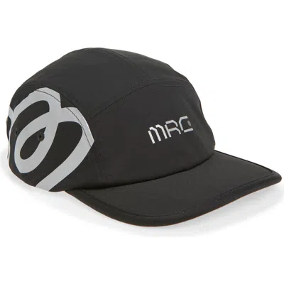Malbon Golf Mrc Five-panel Adjustable Camper Hat In Black
