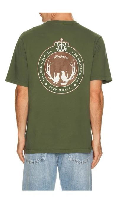 Malbon Golf Oakwood T-shirt In Green