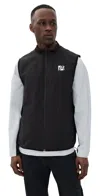 Malbon Golf Performance Panel Vest Black In Black