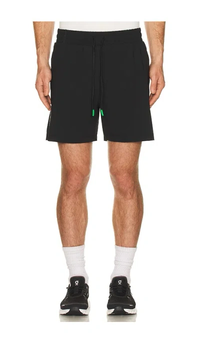 Malbon Golf Performance Poly Tech Shorts In Black