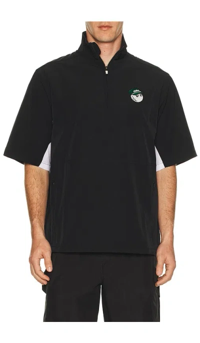 Malbon Golf Pine Windshirt In Black