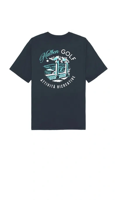 Malbon Golf Recreation Tee In Blue