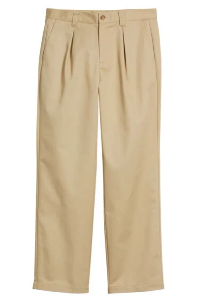 Malbon Golf Reverse Pleat Pants In Neutral