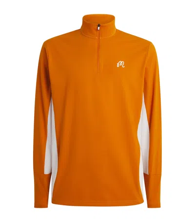 Malbon Golf Santiago Mid Layer In Orange