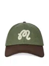 Malbon Golf Script Dad Hat In Green