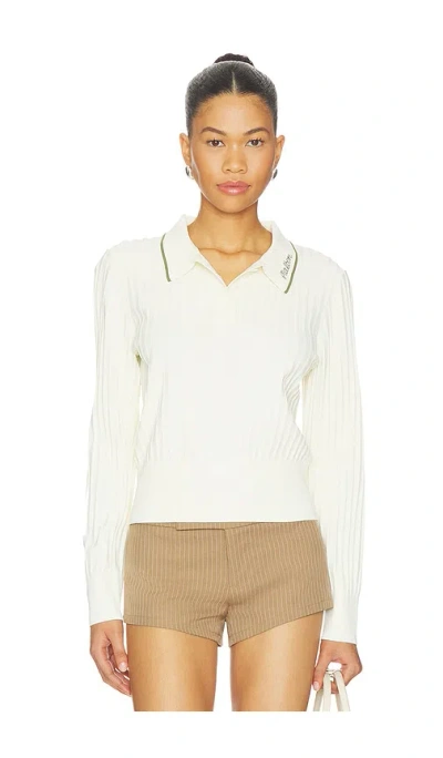 Malbon Golf Selma Polo Top In White