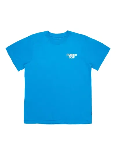 Malbon Golf Swing Oil T-shirt In Blue