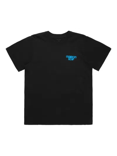 Malbon Golf Swing Oil T-shirt In Black