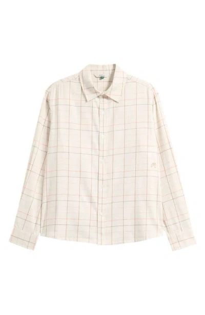 Malbon Golf Tattersall Button-up Shirt In Neutral