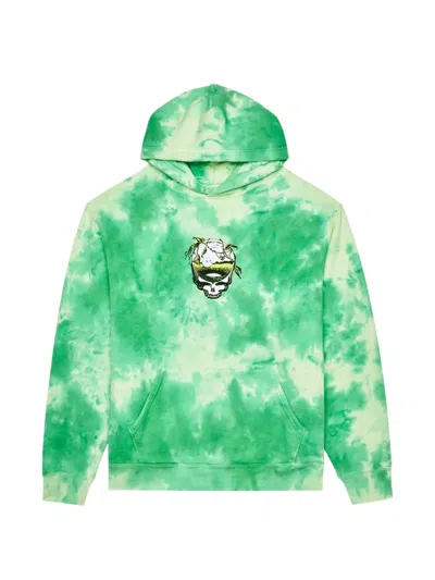 Malbon Golf Tie-dye Hoodie In Green