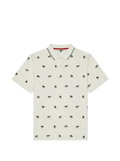 Malbon Golf Torrey Pines Polo Shirt In Brown