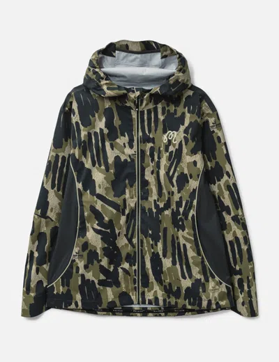 Malbon Golf Tour Divot Camo Rain Jacket In Multi